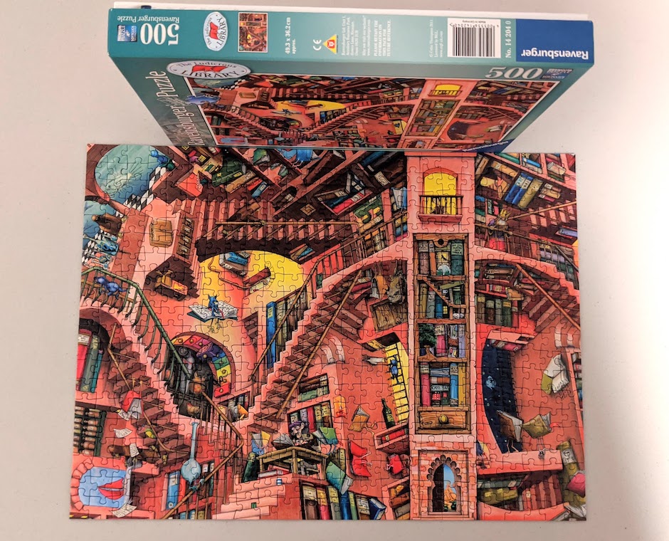 Ludicrous Library Ravensburger 500 Piece Jigsaw Puzzle