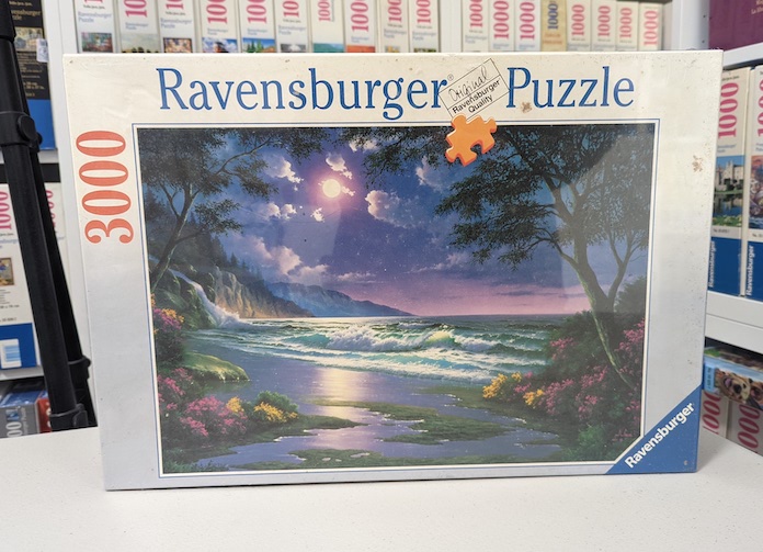 Ravensburger Puzzle 3000 Piece Moonlight Beach Anthony Casay 1997